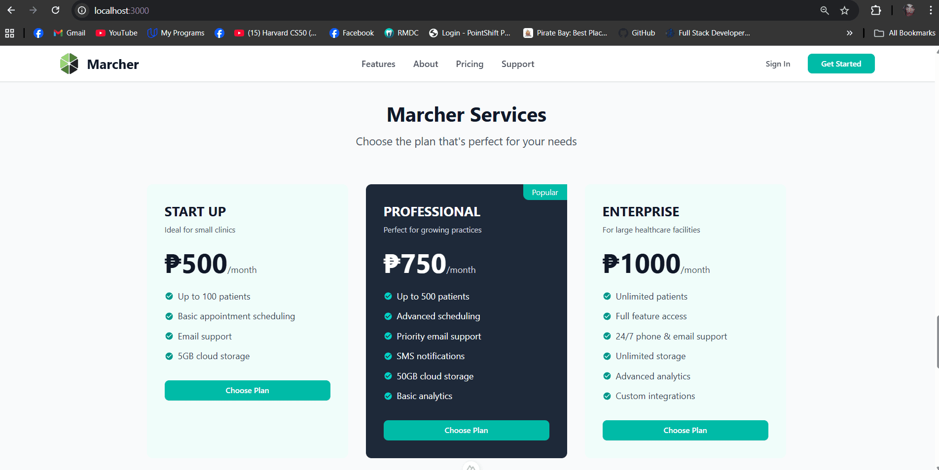 Marcher Hospital Management System
