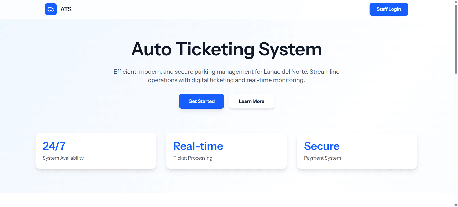 Lanao del Norte Parking Ticketing System