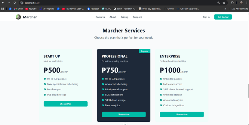 Marcher Hospital Management System